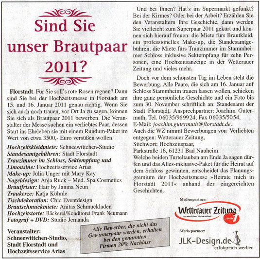 Wetterauer Zeitung. Internationale Auszeichnungen, Kampagnen, Berichte, ... über die Künstlerin und Designerin Jeannette Kühn, JLK-Design