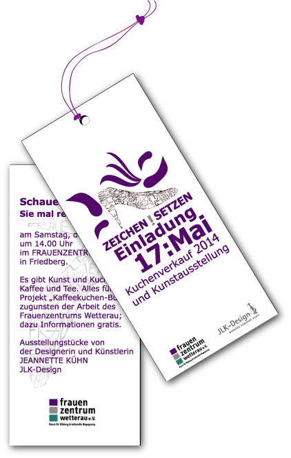 Design Lesezeichen Einladung Kampagne Backbuch