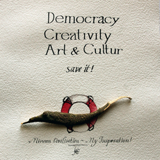 Design,Konzept/Kunst und Kalligraphie von J.K&uuml;hn f&uuml;r das internationale Kunstprojekt 2016 in Heraklion und Paris