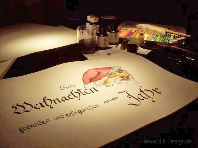 Kalligraphie, Illustrationen, Design und Kunst von JK&uuml;hn